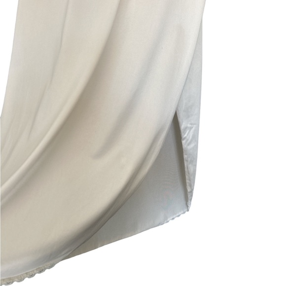 Vintage Lingerie White Scoop Hem Slip Under Skirt Skirt Sz S - Picture 2 of 4